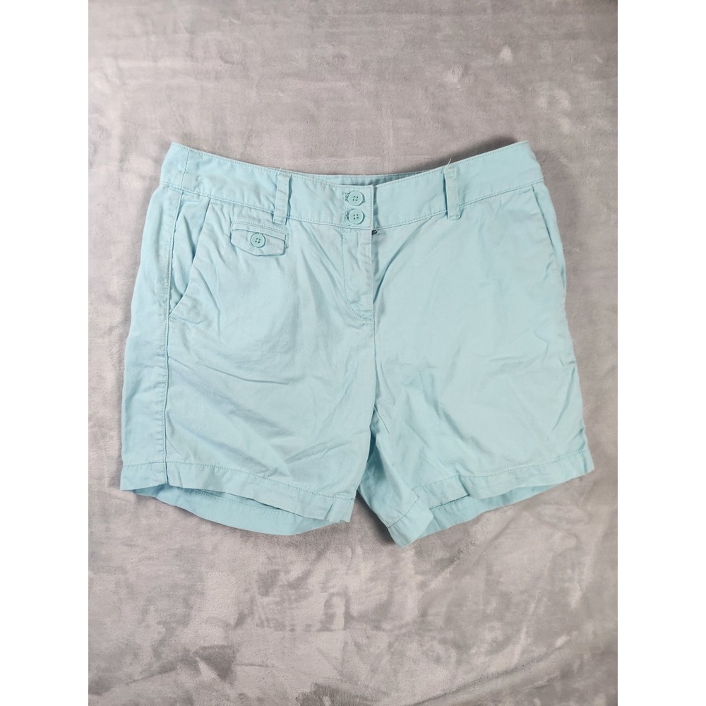 Ann Taylor Loft Original Blue Chino Shorts Women's Size 2 Pockets